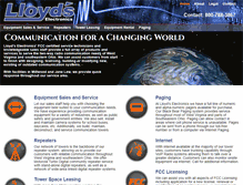 Tablet Screenshot of lloydselectronics.com